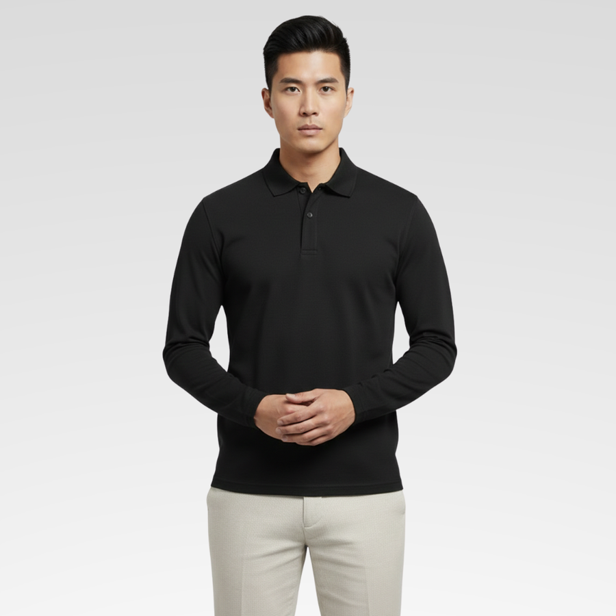 Men's Premium Long-Sleeve Polo