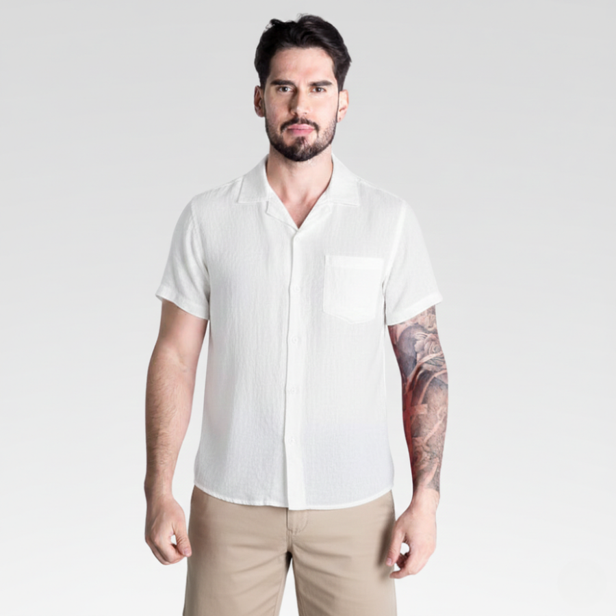 Men's Portofino Linen-Blend Shirt