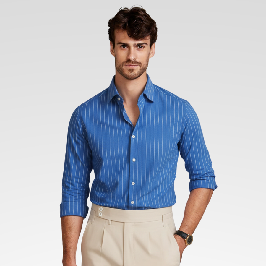 Men's Ferrara Striped Formal Shirt