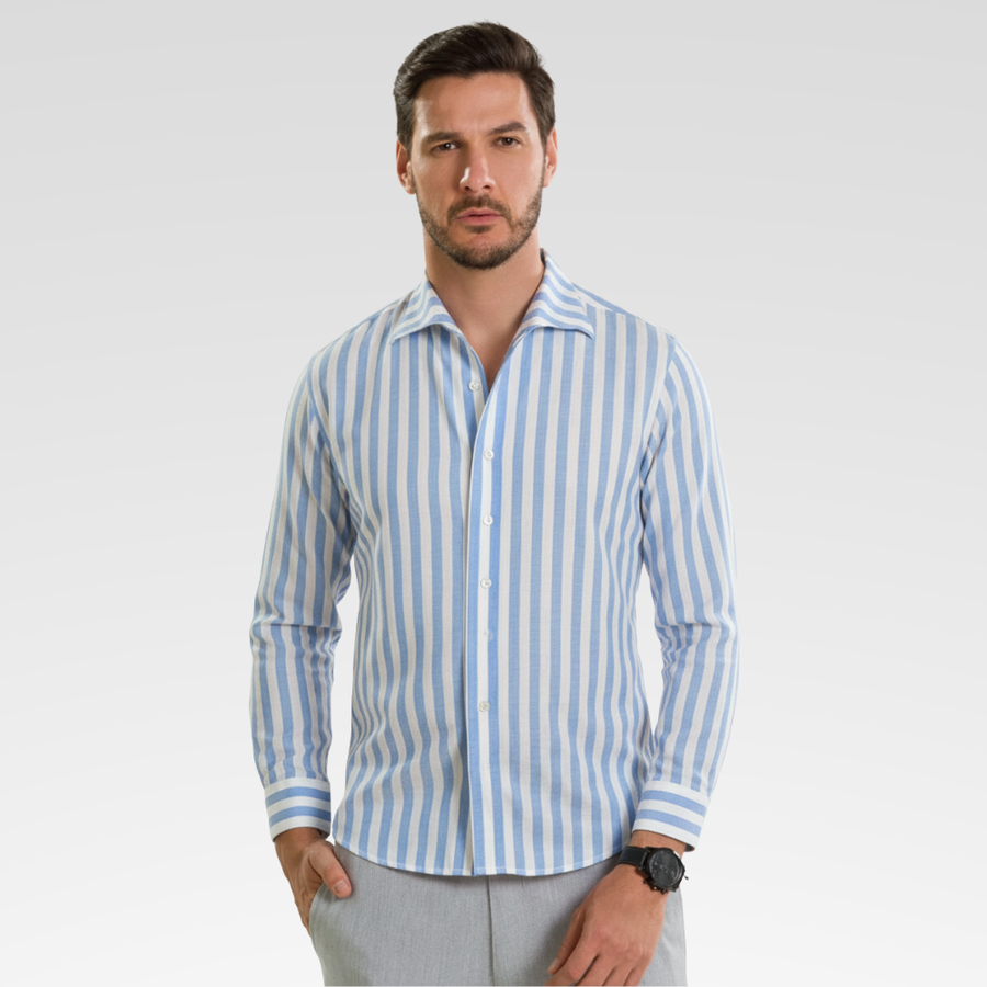 Men's Classic Striped Formal Shirt