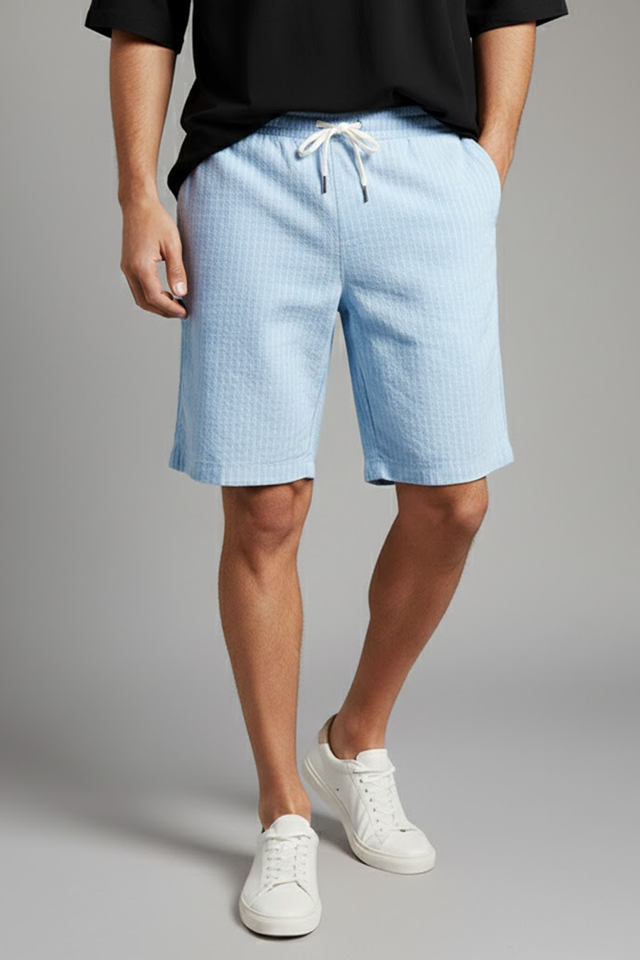 Men's Sorrento Striped Cotton Shorts