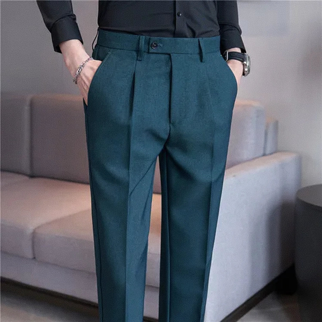 Men's Tailored Trousers – Moss Green