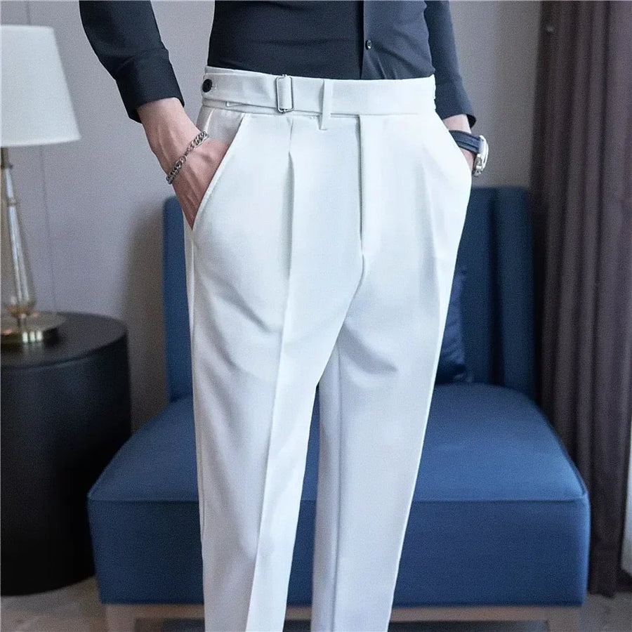 Men's Tailored Trousers – White