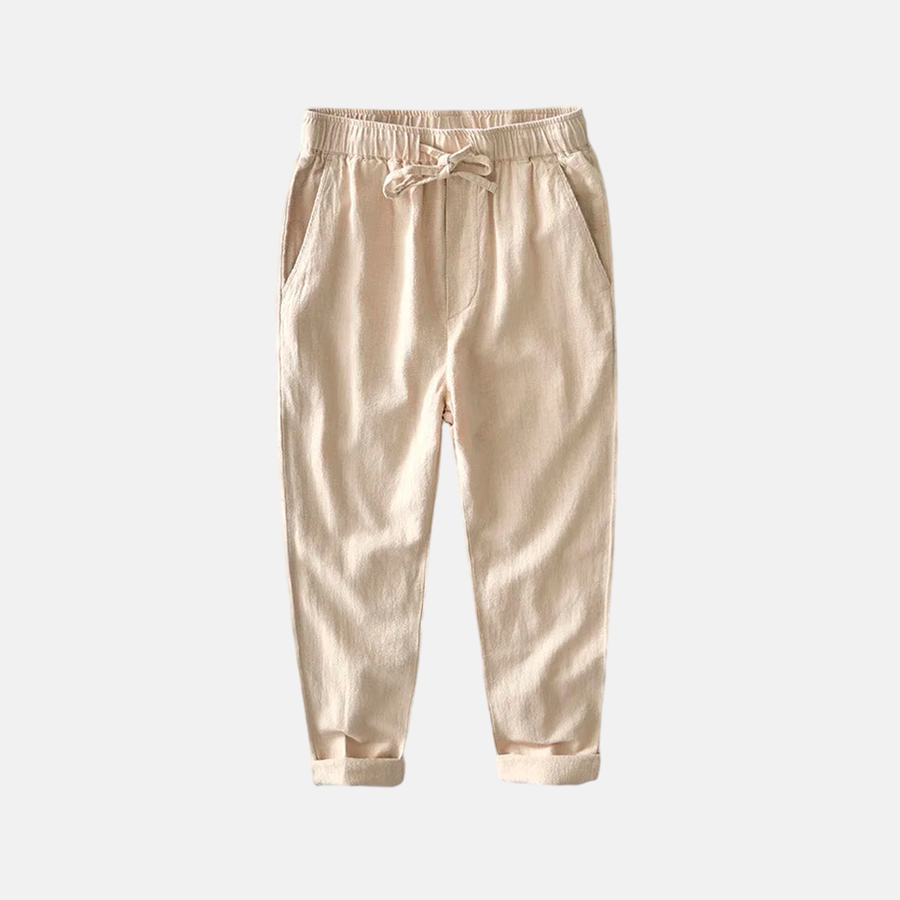 Men's Sartoria Drawstring Linen Trousers