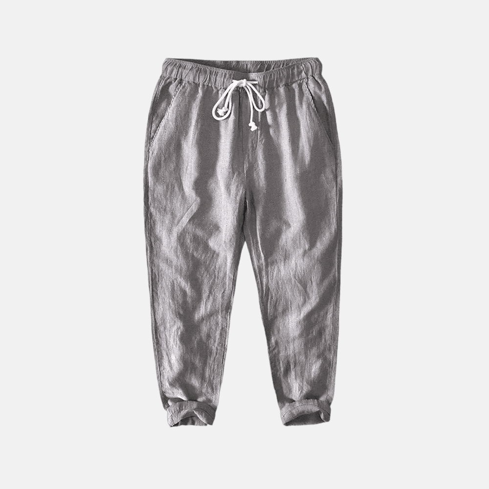 Men's Amalfi Drawstring Linen Trousers