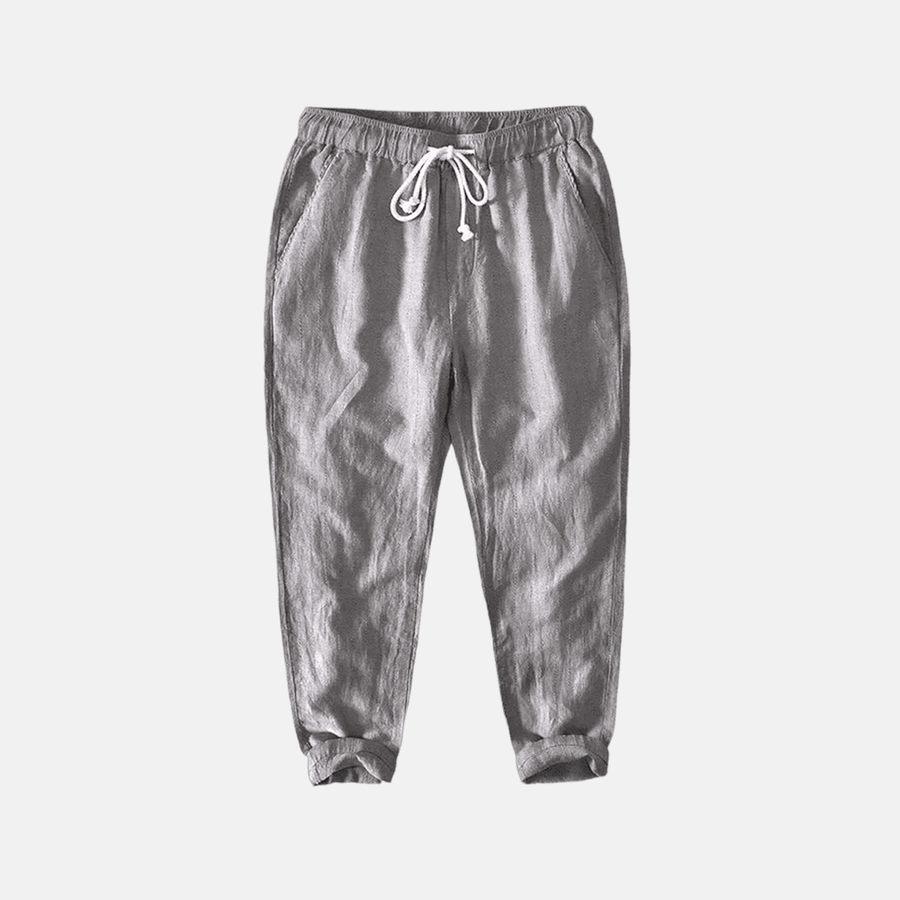 Men's Amalfi Drawstring Linen Trousers
