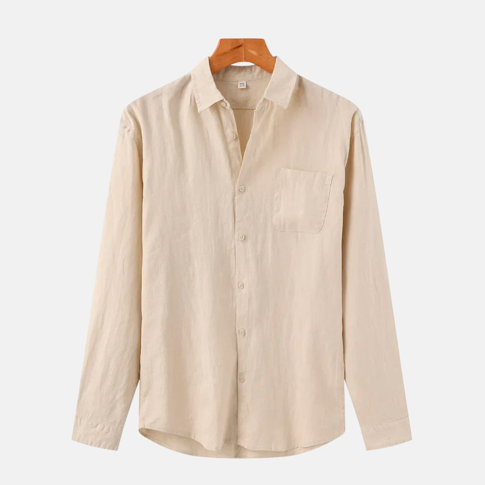 Men's Linen-Blend Shirt