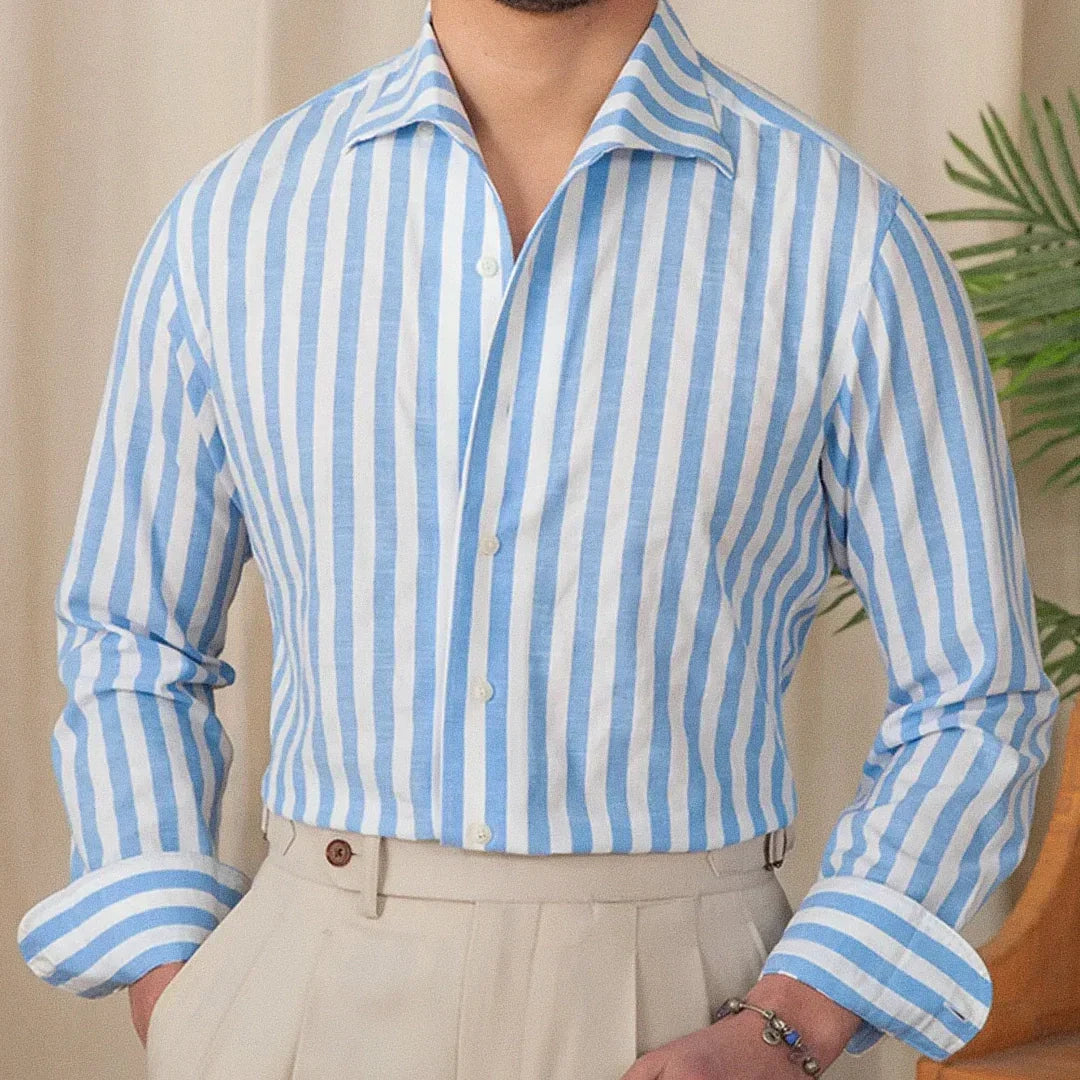 Men's Classic Striped Formal Shirt