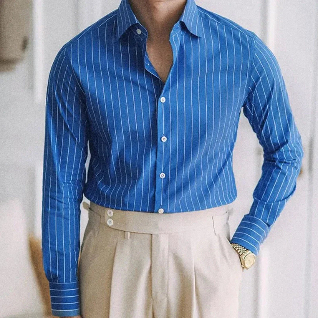 Men's Ferrara Striped Formal Shirt