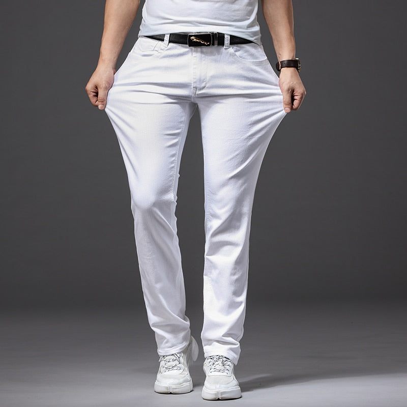 Men's Classy White Jeans