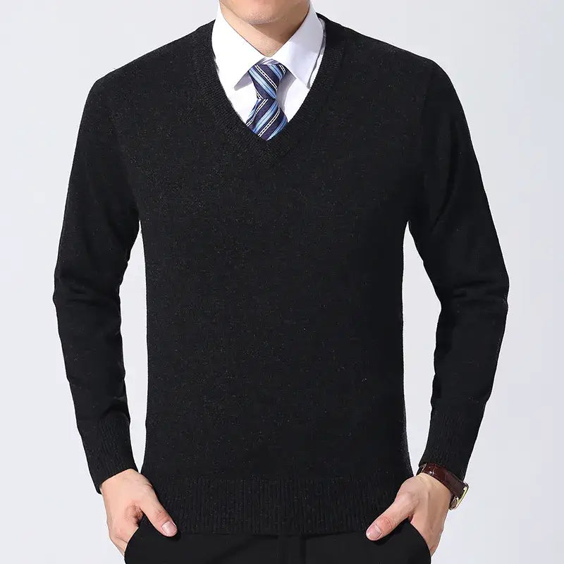 Men's Executive V-Neck Jumper