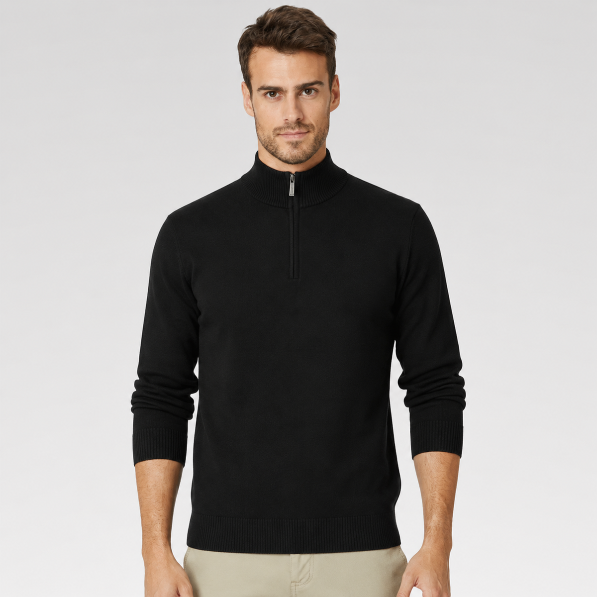 Men's Brava Zip-Neck Jumper
